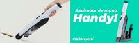 Mellerware - Aspirador de mano sin cable HANDY! 120W. Inalámbrico, Blanco. 14000Pa. Autonomía 20min. USB. Accesorios tapicería, sofá, mascotas, recoge migas, portatil - details 0