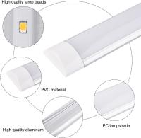 Extrastar - Tubo LED Lampara de Techo Regleta LED Electronica Pantalla plas ovalado 6500K, lampara de purificación LED, luz fría, 20W, 40W, 50W - details 1
