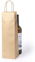 Bolsas de papel kraft para botellas de vino, con asas resistentes. Perfectas para regalos, restaurantes, bodegas o tiendas. Para botellas de 75 cl. Reutilizables, reciclables y ecológicas. - details 0