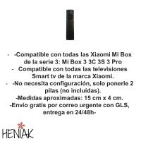 Mando compatible con Xiaomi mi 3 y smart tv Heniak Store preconfigurado mando a distancia control remoto televisores smart tv tele no hace falta configurar infrarrojos - details 1