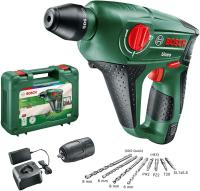 Bosch Martillo perforador a batería Uneo (12 V, 1 batería, cargador, Portabrocas adicional para brocas cilíndricas, Power for all, Sistema SDS, Cargador, 4 puntas, Maletín, 2,0 Ah) - details 0