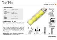 TuboX4 Crystal + Bomba de aire con manómetro 27cm  TuboPlus - Presurizador de Pelotas de Tenis y Padel - details 0