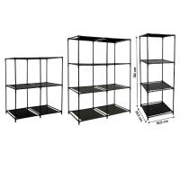 Estantería de Acero Negro con Compartimentos para Almacenamiento y Organización del Hogar - details 0