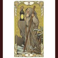 Naipecoleccion Lo Scarabeo Tarot de 78 cartas Golden Art Nouveau Dorado Arte Modernista Mucha Instrucciones en inglés, español, italiano, francés y portugués Adultos Cartas adivinatorias Esotérico Esoterismo Aprender - details 2