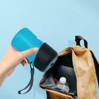 Botella de agua portátil de 500ML para perro, taza para mascotas, comedero plegable para mascotas, bebedero de viaje al aire libre, tazón para beber para cachorros, novedad - details 1