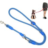 COTTECOTA-Correa de Fuerte de Perro para Perros Medianos y Grandes Gancho Giratoria 360º Correa de Perro Doble Ajustable Varias Posiciones Perro Mediano Grande 2 Dimensión  Elegir M/L Correa Lisa - details 5