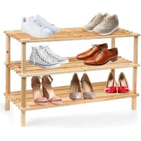 ARISE SHOP-Zapatero Madera 2-3-4Pisos Diseñado en España, Banco Zapatero, Mueble Zapatero de Madera de 3 Niveles, Medidas: 63x26x48.5 cm - details 0