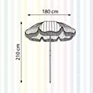 Flamingueo Sombrilla Playa - Sombrilla Playa Proteccion UPF 50+, Beach Umbrella, Sombrilla de Playa Grande, Sombrilla Jardin Inclinable, Parasol Playa Altura Regulable, Sombrilla Plegable Impermeable - details 4