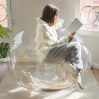 Flamingueo Puff Gigante Puff Hinchable PVC Resistente Decoración Habitacion Aesthetic, Puff Salon Puff Pera Puff Gamer Puff XXL Relleno Puff Brillo Puff Extra Grande 110x110x75cm - details 3
