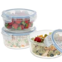 MAXHOME-Set 3 Fiambreras Redondo Cristal Hermético 100% Conservar Alimentos Usa En Hogar Aire Libre Oficina y De Forma Segura y Saludable 400/620/950 Ml - details 3