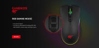 Havit HV-MS1006 Ratón Gaming Cyborg , 3200 DPI Ajustable (1000-1600-2400-3200), Luz RGB Personalizable, 7 Botones, Ergonómico, Antideslizante, Funciones Avanzar/Retroceder, Comodidad para Gamers, PC y Consolas - details 0