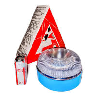 DGT Señal Luz V16 Homologada con Pila 9V (Incluye 9V 6LR61 Batería), Impermeable IP55, Luz Emergencia Coche DGT Obligatoria con 1KM y 360° Campo de Visión - Baliza V16 Homologada DGT para Coche y Moto, Reemplaza Triángulos Emergencia - details 0