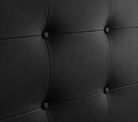 DHOME Cabecero Capitone Tapizado Polipiel o Tela Acualine con 8cm de Grosor Cabezales de Cama Acolchado Capitoné Cabeceros de Cama (Negro Polipiel) - details 4