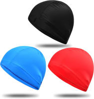 SANDALFON Gorros de Natación 3 Piezas Unisex para Piscina y Deportes Acuáticos - details 0