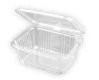 Envases para alimentos take away apto microondas, tapa con bisagra. Pack 50 unidades Varios tamaños, para comida caliente y fría. Fabricados en plástico PP y reutilizables. - details 0