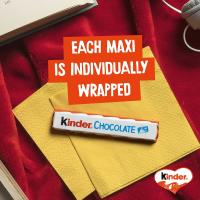 Chocolatina Kinder Maxi - FECHA CONSUMO PREFERENTE 25.07.2025 - Barrita de chocolate con leche Kinder rellena de crema de leche - Cada barrita pesa 21 gramos y va envuelta individualmente - Caja de 36 chocolatinas - details 4