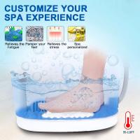 Masajeador De Pies De Spa Con Calor, Burbujas, Vibración, Spa De Pedicura Con Control De Temperatura, Exfoliante Pies, Calienta Pies, Hidromasaje Para Pies - details 4