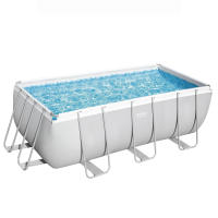 Piscina Rectangular Con Depuradora 412x201x122 cm. - details 0