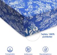 Purpura Home - Funda de Colchón Estampada Azul con Cremallera y Varias Medidas Disponibles - details 2