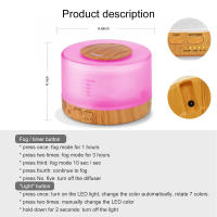 Humidificador Difusor de Aromas 500ml Difusor de Aceite Esencial Ultrasónico 7 Colores LED, Difusor de Aromas Ultrasónico, Apagado Automático y Humidificador para Bebes - details 4