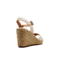 calzados soraia, sandalia cuña con plataforma, sandalia de yute, sandalia crochet. - details 2