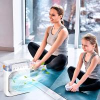 Ventilador de aire acondicionado portátil, minienfriador de aire evaporativo, con luces Led de 7 colores, temporizador de 1/2/3 horas, 3 velocidades de viento，Envio desde España - details 5
