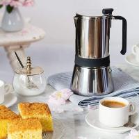 Monix Aroma - Cafetera italiana de acero inoxidable 18/10. Capacidad 4 a 10 Tazas. Para Cocinas de gas inducción vitroceramica - details 1