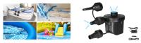 MAGIC SELECT Bomba de Aire Eléctrica para Piscinas. Inflador Portátil para Colchonetas. Hinchador para Colchones, Flotadores, Envase Al Vacío. Compresor 240V AC / 12V DC - details 0