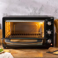 Jata Horno de Sobremesa 2 Funciones Horno y Grill con Capacidad de 28L Potencia 1500W Bandeja y Parrilla Medidas Externas 48 x 39 x 31 cm - HN928 - details 1