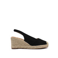 Calzados soraia, Sandalia de antelina y plataforma de yute, espardeñas de cuña, para mujer. - details 0