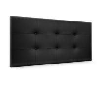 DHOME Cabecero Capitone Tapizado Polipiel o Tela Acualine con 8cm de Grosor Cabezales de Cama Acolchado Capitoné Cabeceros de Cama (Negro Polipiel) - details 0