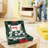 Bosch Maletín de 48 V-Line unidades para taladrar y atornillar (con barra imantada, para madera, piedra y metal, Accesorios herramientas de perforación y atornillado) - details 4