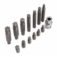 JUEGO DE 14 PUNTAS RIBE CON ADAPTADOR 1/2" PARA FIAT,LANCIA,ALFA ROMEO,ETC - details 1