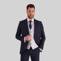 Traje ceremonia azul marino BLANCO NUMERO UNO - details 0