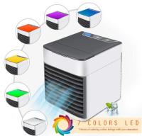Mini aire acondicionado, humidificador, ventilador de refrigeración, luz de 7 colores, USB, portátil, 3 engranajes CON AGUA - details 5