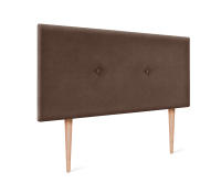 DHOME Cabecero de Polipiel o Tela Acualine Liso con Botones Tapizado Colores Cabezal Lujo Cama Dormitorio Moderno Acolchado (Marrón Tela) - details 6