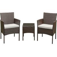 ALLINLIFE Conjunto muebles terraza sillones, sofá y mesa ratán,Muebles de patio con reposabrazos, resistente a la intemperie - details 3