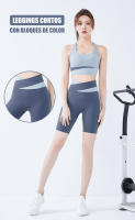 FREES COPES Pantalones Cortos de Yoga para Mujer, Cinco Puntos Fitness Sexy Levantamiento de Glúteos，seamless yoga leggings - details 0