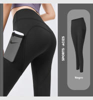 FREES COPES Mallas Deportivas Mujer con bolsillo Cintura Alta Sin Costuras Yoga Sexy Levantamiento Glúteos Ciclismo, seamless yoga leggings - details 14