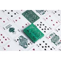 Cartamundi Bicycle Jacquard USPCC Baraja de poker Foil Verde esmeralda Telares Gaff Magia Magos Trucos Adultos Acabado especial Espectáculo Cardistry Noche de fiesta Cartomagia Aprender Fácil Colección Coleccionable - details 1