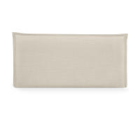 DHOME Cabecero de Lino Natural Liso con Ribete Cabezal Tapizado Cama Dormitorio Moderno Top Trending (Beige Lino) - details 3