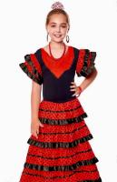 Vestido Sevillanas Niña Mujer, Vestido De Baile Flamenco Español Tradicional Para Niña, Traje Flamenca Feria Abril Sevilla Actuaciones Baile Regalo Navidad - details 1
