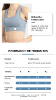 FREES COPES Sujetador Deportivo Mujer Sexy Yoga Gimnasio Fitness Atlético - details 3