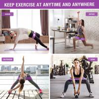 Merca9-Bandas Elasticas Textil Musculacion Antideslizantes de Tela para Ejercicios de Gluteos, Cadera, Piernas, Yoga, Pilates, Crossfit y Fitness - details 0