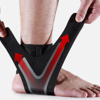 Tobillera de neopreno para deporte con cierre de velcro para tobillo, esguinces, dolores musculares - details 3
