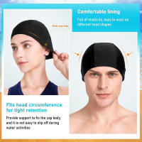 SANDALFON Gorros de Natación 3 Piezas Unisex para Piscina y Deportes Acuáticos - details 2