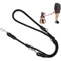 COTTECOTA-Correa de Fuerte de Perro para Perros Medianos y Grandes Gancho Giratoria 360º Correa de Perro Doble Ajustable Varias Posiciones Perro Mediano Grande 2 Dimensión  Elegir M/L Correa Lisa - details 7