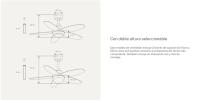 CREATE  - Ventilador de Techo 60W Silencioso Ø107 cm - Motor de cobre - Madera Natural - Sin WiFi- FLOWOOD STYLANCE NICKEL - details 5