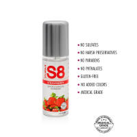 S8 LUBRICANTE BASE AGUA 125 ML SABOR FRESA - details 0