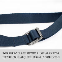 Cinturones de pantalones Unisex para hombre, cinturón de lona transpirable, táctico, para Vaqueros, cintura ajustable - details 2